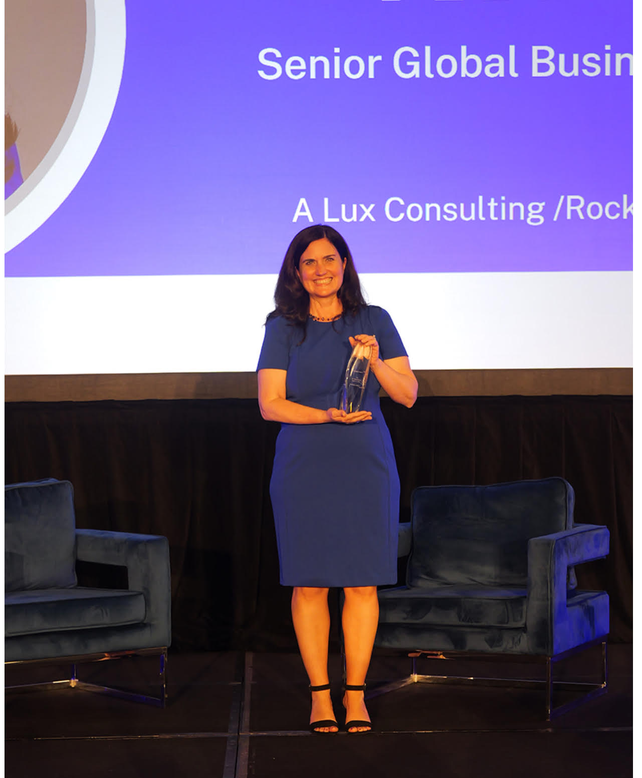 Veronica recieving award